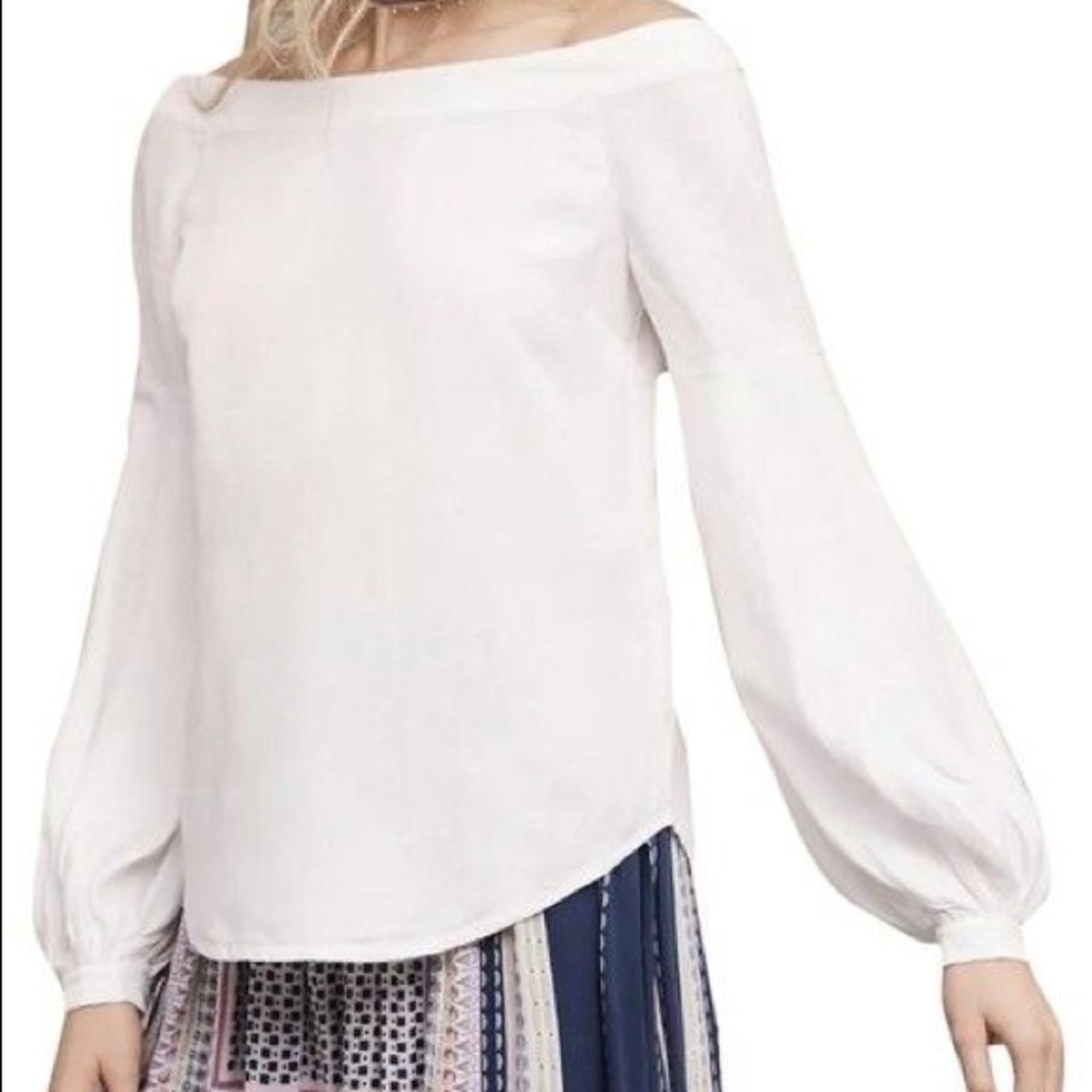 White off the shoulder blouse